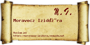 Moravecz Izidóra névjegykártya